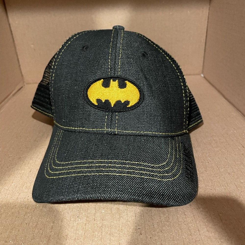 Batman Black Denim Mesh Cap